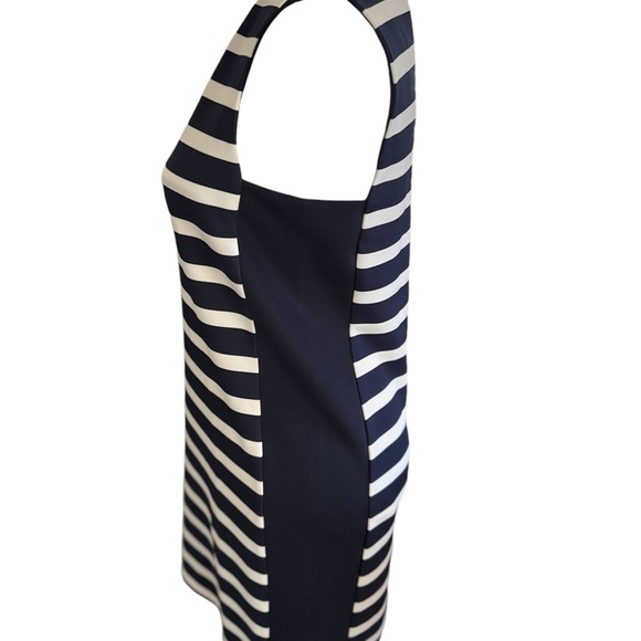 Zara Navy & White Striped Nautical Sam Sleeveless Dress Size XS Summer Dress - Picture 4 of 9